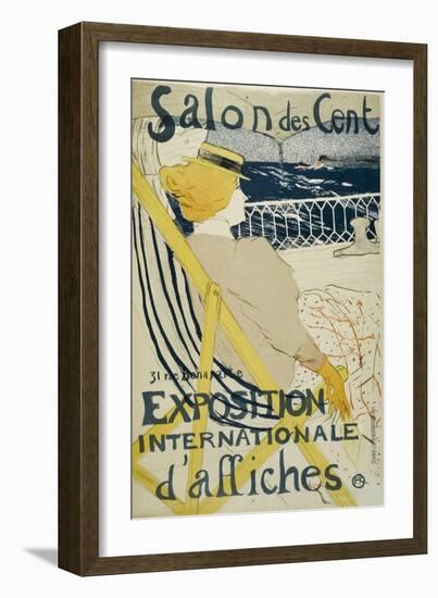 Salon Des Cent-Henri de Toulouse-Lautrec-Framed Giclee Print