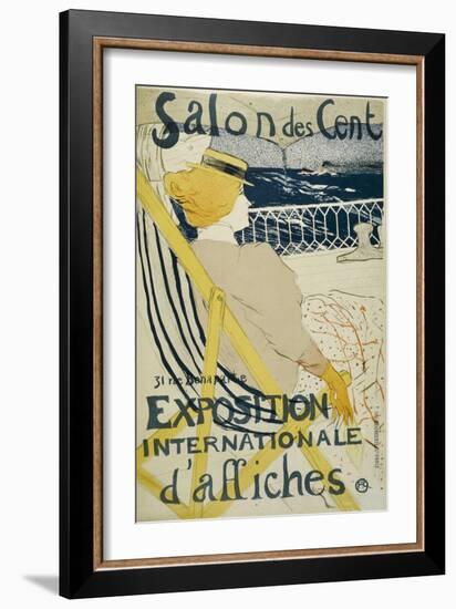 Salon Des Cent-Henri de Toulouse-Lautrec-Framed Giclee Print