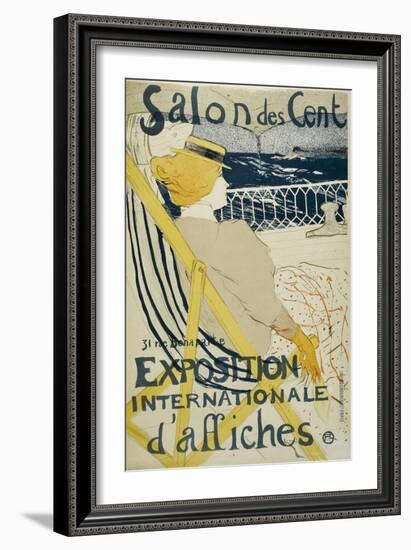 Salon Des Cent-Henri de Toulouse-Lautrec-Framed Giclee Print