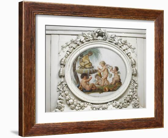 Salon des jeux de la reine Marie-Antoinette : l'Eau-Piat Joseph Sauvage-Framed Giclee Print