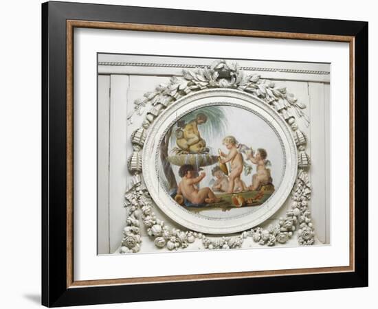 Salon des jeux de la reine Marie-Antoinette : l'Eau-Piat Joseph Sauvage-Framed Giclee Print