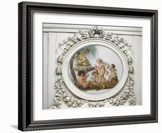 Salon des jeux de la reine Marie-Antoinette : l'Eau-Piat Joseph Sauvage-Framed Giclee Print