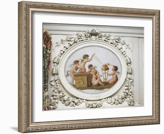 Salon des jeux de la reine Marie-Antoinette : le Feu-Piat Joseph Sauvage-Framed Giclee Print