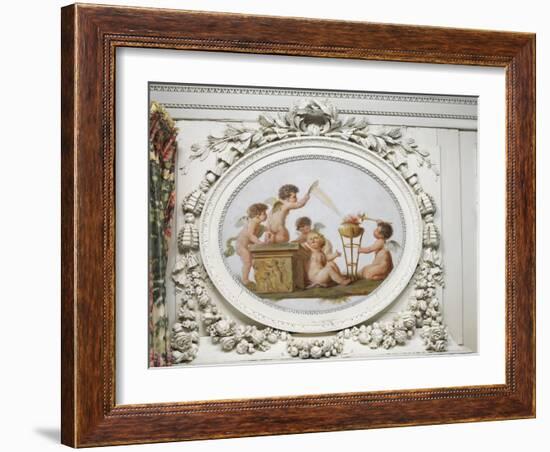 Salon des jeux de la reine Marie-Antoinette : le Feu-Piat Joseph Sauvage-Framed Giclee Print