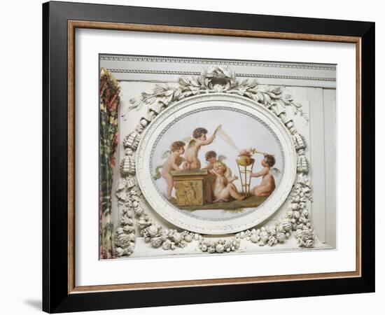 Salon des jeux de la reine Marie-Antoinette : le Feu-Piat Joseph Sauvage-Framed Giclee Print