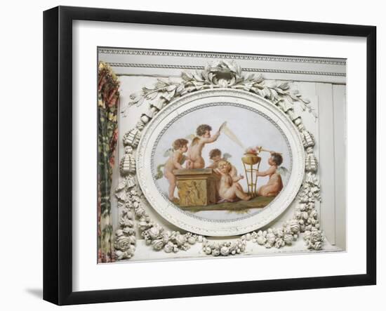 Salon des jeux de la reine Marie-Antoinette : le Feu-Piat Joseph Sauvage-Framed Giclee Print