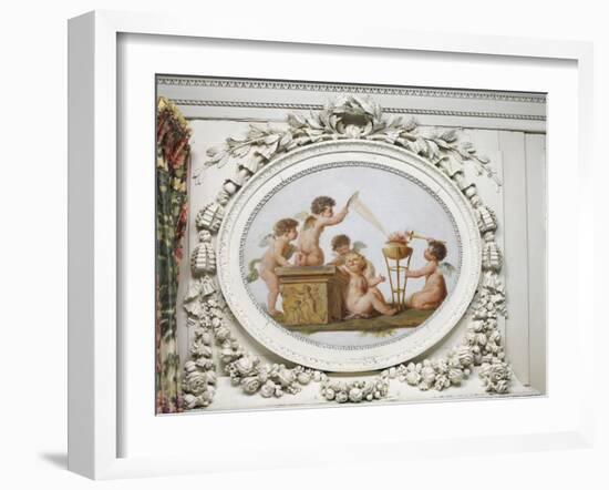 Salon des jeux de la reine Marie-Antoinette : le Feu-Piat Joseph Sauvage-Framed Giclee Print