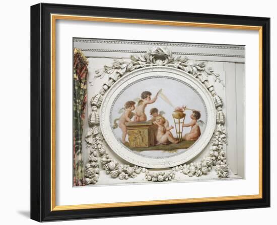 Salon des jeux de la reine Marie-Antoinette : le Feu-Piat Joseph Sauvage-Framed Giclee Print