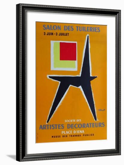 Salon des Tuileries-Bernard Villemot-Framed Premium Edition