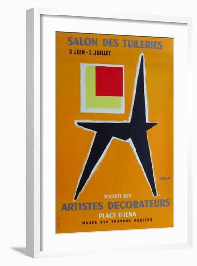 Salon des Tuileries-Bernard Villemot-Framed Premium Edition