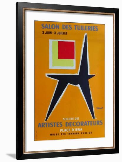 Salon des Tuileries-Bernard Villemot-Framed Premium Edition