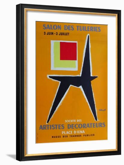 Salon des Tuileries-Bernard Villemot-Framed Premium Edition