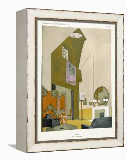 Salon, from 'Repertoire of Modern Taste', Published 1929 (Colour Litho)-Jacques-emile Ruhlmann-Framed Premier Image Canvas