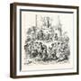 Salon of 1855. Prussian School. the Tower of Babel,-Wilhelm Von Kaulbach-Framed Giclee Print