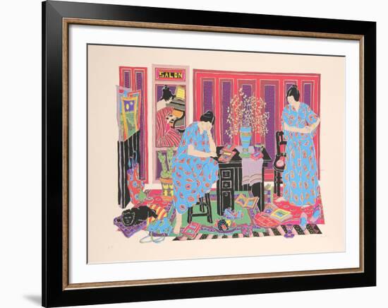 Salon-Estelle Ginsburg-Framed Collectable Print