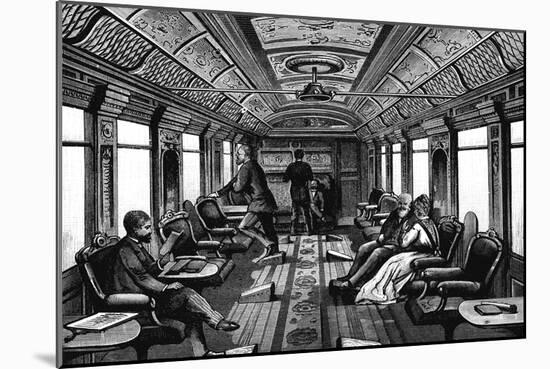 Saloon Car on the Orient Express, C1895-null-Mounted Giclee Print