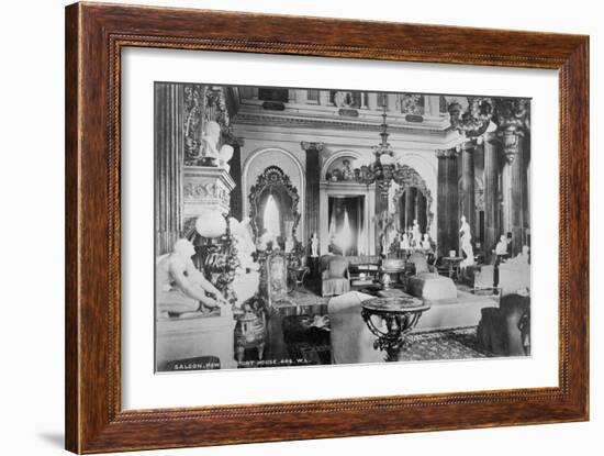 Saloon, Powerscourt House, County Wicklow, 1890-Robert French-Framed Giclee Print