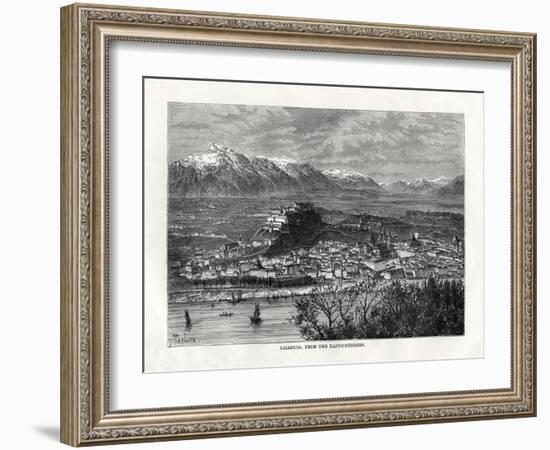 Salsburg, from the Kapuzinerberg, Austria, 19th Century-Taylor-Framed Giclee Print