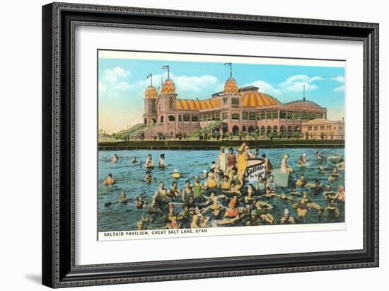 Salt Air Pavilion, Great Salt Lake, Utah-null-Framed Art Print