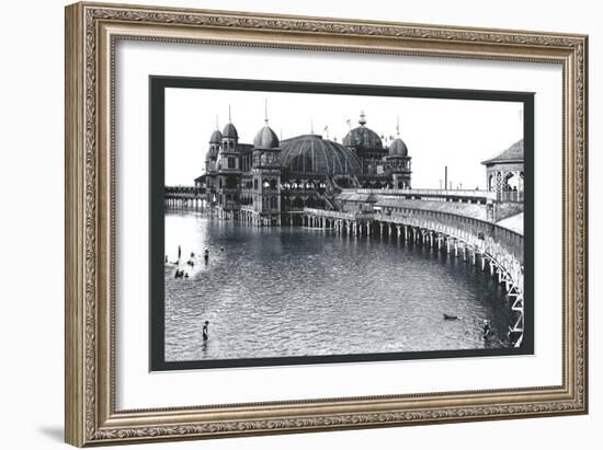 Salt Air Pavillon, Great Salt Lake, Utah-William Henry Jackson-Framed Art Print