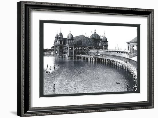 Salt Air Pavillon, Great Salt Lake, Utah-William Henry Jackson-Framed Art Print