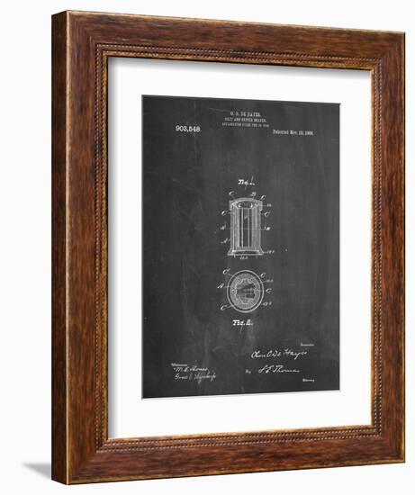 Salt And Pepper Shaker Patent-null-Framed Premium Giclee Print