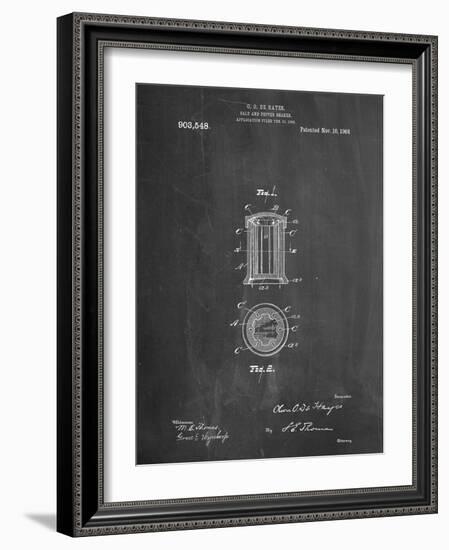 Salt And Pepper Shaker Patent-null-Framed Art Print