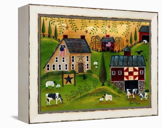 Salt Box Dairy Farm Cheryl Bartley-Cheryl Bartley-Framed Premier Image Canvas