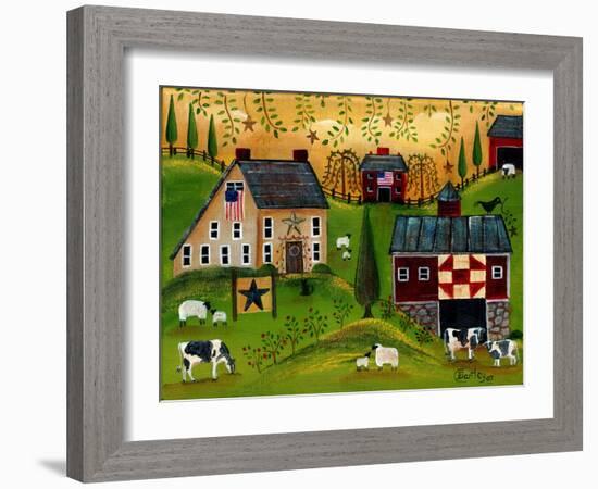 Salt Box Dairy Farm Cheryl Bartley-Cheryl Bartley-Framed Giclee Print