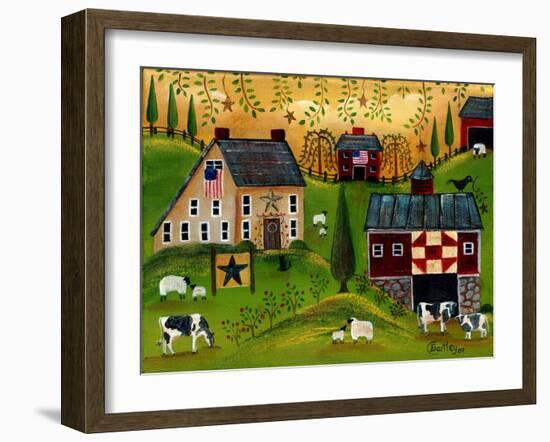 Salt Box Dairy Farm Cheryl Bartley-Cheryl Bartley-Framed Giclee Print