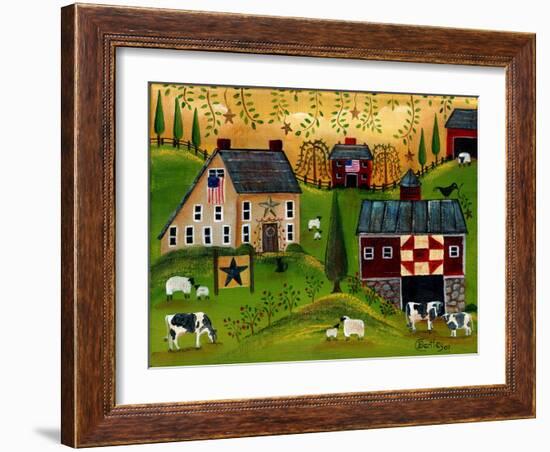 Salt Box Dairy Farm Cheryl Bartley-Cheryl Bartley-Framed Giclee Print