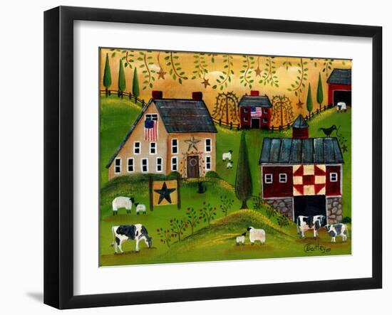 Salt Box Dairy Farm Cheryl Bartley-Cheryl Bartley-Framed Giclee Print