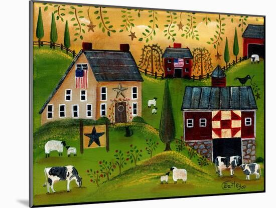 Salt Box Dairy Farm Cheryl Bartley-Cheryl Bartley-Mounted Giclee Print