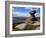 Salt Cellar Rock, Derwent Edge, with Purple Heather Moorland, Peak District National Park, Derbyshi-Neale Clark-Framed Photographic Print