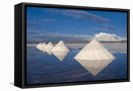 Salt Cones, Salar De Uyuni, Potosi, Bolivia, South America-Gabrielle and Michel Therin-Weise-Framed Premier Image Canvas