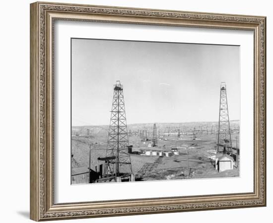 Salt Creek Field, North of Casper and Close to Historic Teapot Dome Naval Oil Reserve-Peter Stackpole-Framed Premium Photographic Print