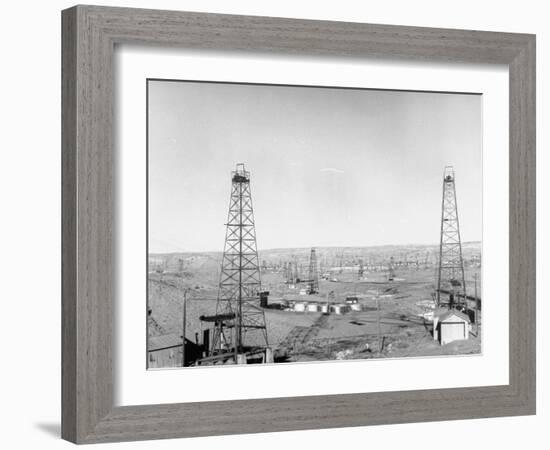 Salt Creek Field, North of Casper and Close to Historic Teapot Dome Naval Oil Reserve-Peter Stackpole-Framed Photographic Print