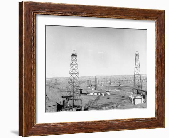 Salt Creek Field, North of Casper and Close to Historic Teapot Dome Naval Oil Reserve-Peter Stackpole-Framed Photographic Print