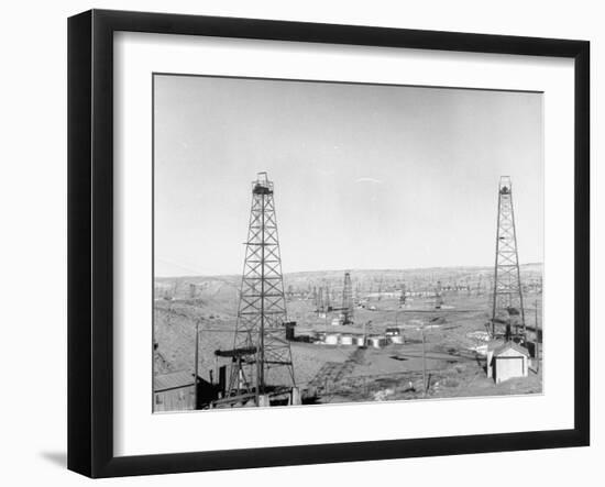 Salt Creek Field, North of Casper and Close to Historic Teapot Dome Naval Oil Reserve-Peter Stackpole-Framed Photographic Print