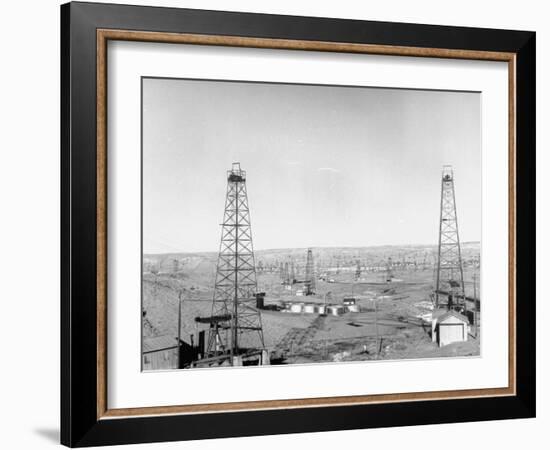 Salt Creek Field, North of Casper and Close to Historic Teapot Dome Naval Oil Reserve-Peter Stackpole-Framed Photographic Print