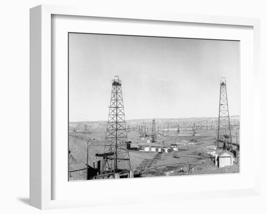 Salt Creek Field, North of Casper and Close to Historic Teapot Dome Naval Oil Reserve-Peter Stackpole-Framed Photographic Print