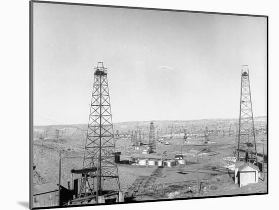 Salt Creek Field, North of Casper and Close to Historic Teapot Dome Naval Oil Reserve-Peter Stackpole-Mounted Photographic Print