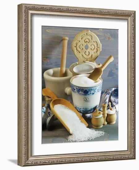 Salt in Various Containers-null-Framed Photographic Print