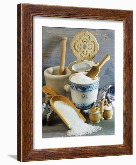 Salt in Various Containers-null-Framed Photographic Print