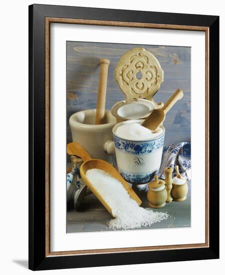 Salt in Various Containers-null-Framed Photographic Print