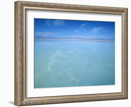 Salt-Laden Water of Lagunada Salada in the Salar de Atacama, Salt Flat, Atacama Desert, Chile-Lin Alder-Framed Photographic Print