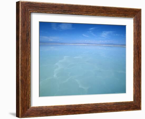 Salt-Laden Water of Lagunada Salada in the Salar de Atacama, Salt Flat, Atacama Desert, Chile-Lin Alder-Framed Photographic Print