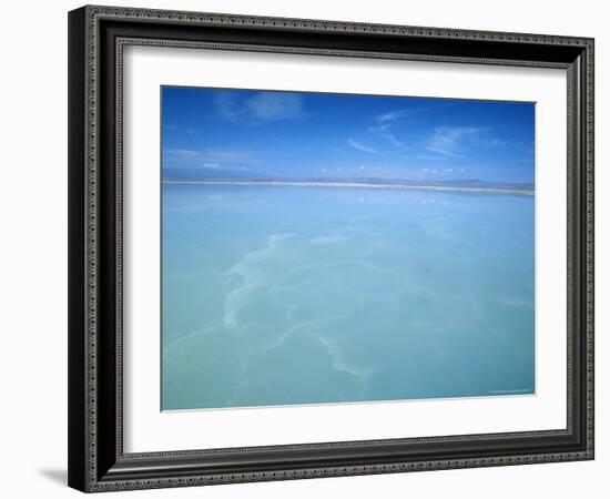 Salt-Laden Water of Lagunada Salada in the Salar de Atacama, Salt Flat, Atacama Desert, Chile-Lin Alder-Framed Photographic Print