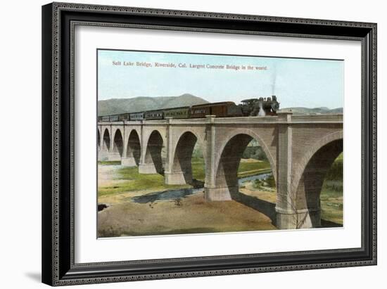 Salt Lake Bridge, Riverside, California-null-Framed Art Print