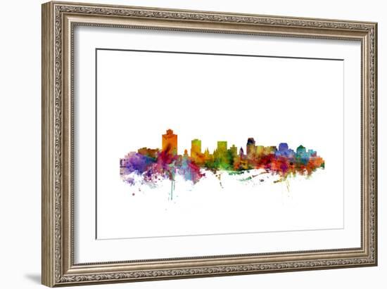 Salt Lake City Skyline-Michael Tompsett-Framed Art Print